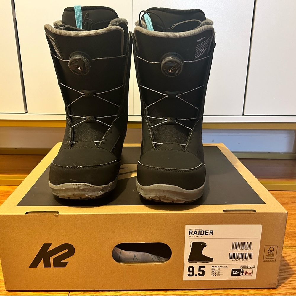 K2 Raider Unisex Snowboard Boots 2024 sz 9.5